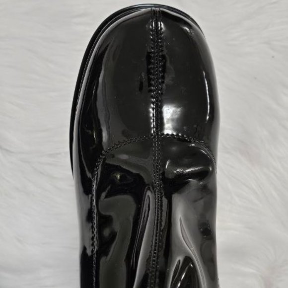 Steve Madden Ella Patent Stretchy PVC PU  Platform GO GO Dancer Boots 10 - Picture 5 of 6